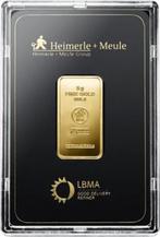 goudbaar 5 gram heimerle + meule 24k goud, Postzegels en Munten, Ophalen of Verzenden, Goud