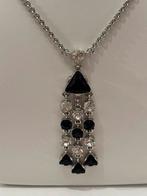 Astrelle Zwart Wit Hanger Swarovski, Zwart, Nieuw, Ophalen of Verzenden, Overige materialen