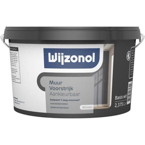 Wijzonol Muurvoorstrijk Aankleurbaar, Doe-het-zelf en Verbouw, Verf, Beits en Lak, Nieuw, Verf, Ophalen of Verzenden