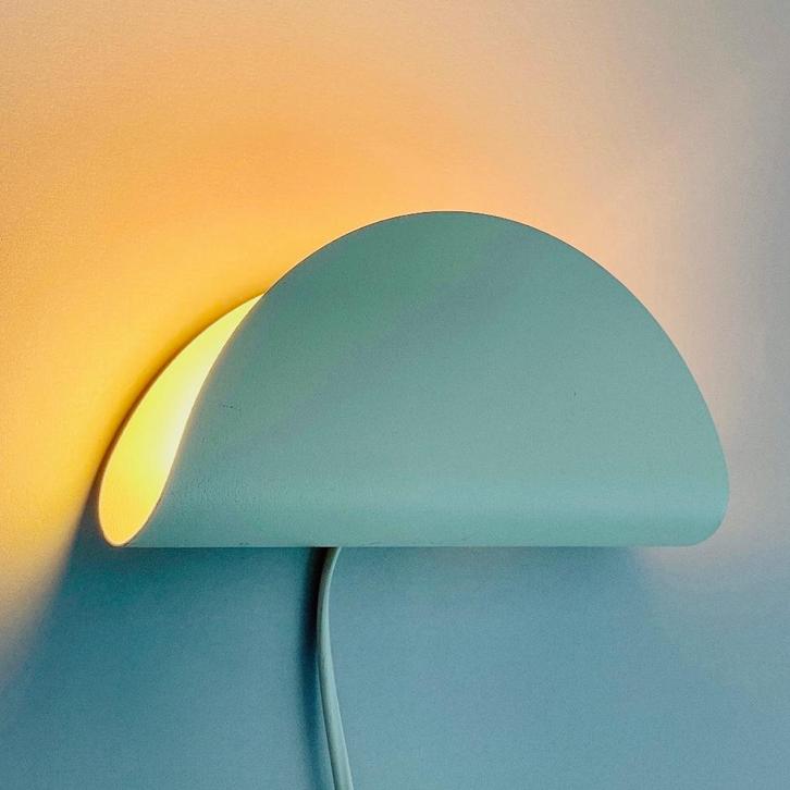 vintage Deens Design LAMP Nordlux wit metaal Mid Century, Huis en Inrichting, Lampen | Wandlampen, Gebruikt, Metaal, Ophalen of Verzenden