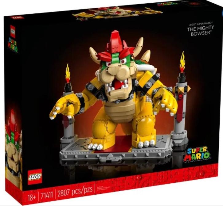 TE HUUR: Lego Super Mario 71411 De Machtige Bowser, Kinderen en Baby's, Speelgoed | Duplo en Lego, Nieuw, Lego, Complete set, Ophalen of Verzenden