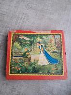 Vintage puzzel met houten blokken, Ophalen of Verzenden