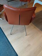 4 Cognac leren Enzo Luca stoelen zgan, Huis en Inrichting, Stoelen, Ophalen of Verzenden, Zo goed als nieuw, Leer