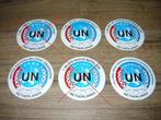 UN Stickers '' UNITED NATIONS '' (4 Verschillende), Embleem of Badge, Overige gebieden, Ophalen of Verzenden, Landmacht