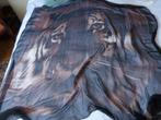 Loro Piana Italy megagrote zijden stola, sjaal met tijgerkop, Verzenden, Zo goed als nieuw, Sjaal, Maat 46/48 (XL) of groter