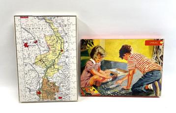 puzzel provinciepuzzel Limburg, jaren ’50-’60 vintage beschikbaar voor biedingen
