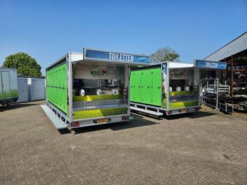 TE HUUR grote toiletwagen met 16 toiletten !!! beschikbaar voor biedingen