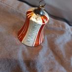 B1190 oude kerstbal brons klok bel 6 cm, Diversen, Kerst, Ophalen of Verzenden, Gebruikt