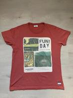 Jack & Jones t-shirt met print, oranje/bruin | Maat XL, Maat 56/58 (XL), Oranje, Ophalen of Verzenden, Gedragen