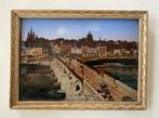 Antieke foto St. Servaasbrug Maastricht in lijstje bol glas, Ophalen of Verzenden