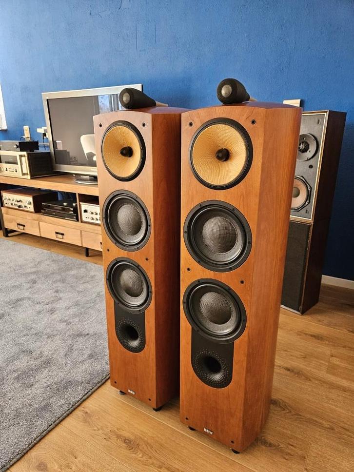 B&W       803 NAUTILUS       TOP STAAT !, Audio, Tv en Foto, Luidsprekers, Zo goed als nieuw, Front, Rear of Stereo speakers, 120 watt of meer