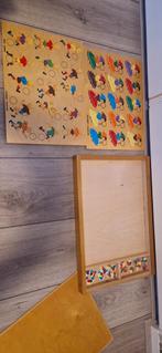 Vintage Houten Puzzel Speelgoed lotto j blokland, Ophalen of Verzenden, Gebruikt, Puzzelen