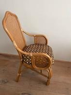 GRATIS Vintage Rotan Stoel met Armleuning, Ophalen, Gebruikt, Bruin, Riet of Rotan