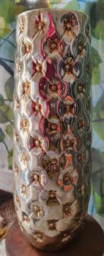 Vaas brons goud groot hoogte 48 cm, Overige kleuren, Aardewerk of Porselein, Ophalen of Verzenden, Zo goed als nieuw