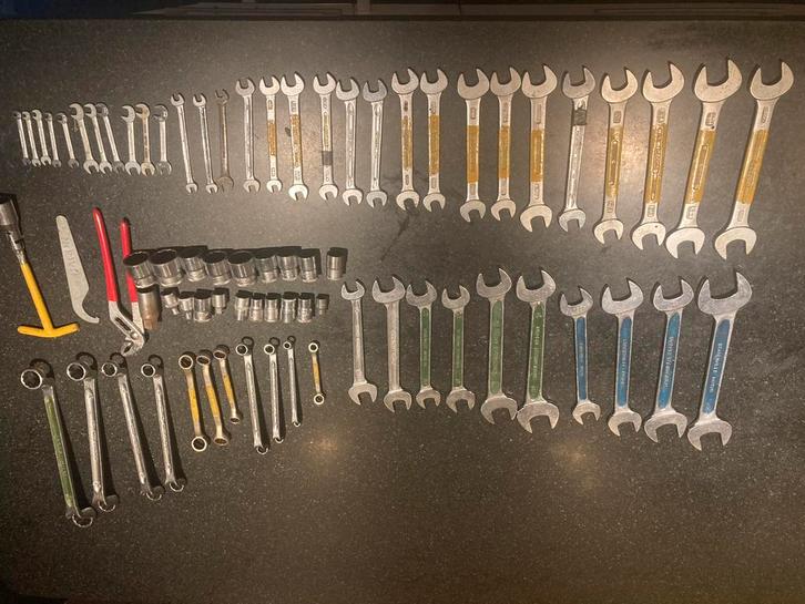 Engelse Gereedschap in kist - Gedore & Stahlwille Motor, Auto diversen, Autogereedschap, Gebruikt, Ophalen