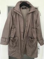 Dejf beige jas Mt 46 capuchon teddy voering, Kleding | Dames, Grote Maten, Dejf, Verzenden, Beige, Jas of Mantel