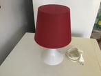IKEA lampan witte voet en rode kap., Huis en Inrichting, Ophalen, Zo goed als nieuw, Rood, Rond