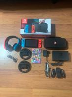 Nintendo Switch in Doos + Mario Kart 8 Deluxe & Accessoires, Spelcomputers en Games, Games | Nintendo Switch, Racen en Vliegen