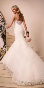 Trouwjurk maat 34 strapless, Ophalen of Verzenden, Zo goed als nieuw, Wit, Trouwjurk