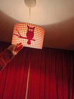 Hanglamp kinderkamer ruit rood uil, Ophalen, Zo goed als nieuw, Rood, Rond