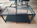Glazen Salontafel - Modern Design, Ophalen, Gebruikt, 50 tot 100 cm, Vierkant