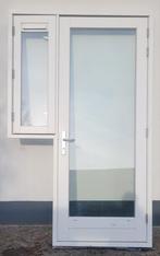 Hardhouten kozijn (vlagkozijn) met buitendeur ZGAN!, Ophalen, 120 cm of meer, 215 cm of meer, Buitendeur