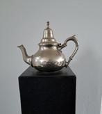 Verzilverde Vintage Theepot met Inscriptie op Bodem, Ophalen of Verzenden