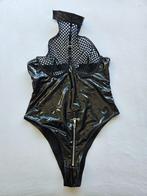 Zwarte wetlook body, Kleding | Dames, Verzenden, Zwart, Body of Korset