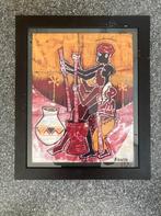 Afrikaanse schilderijen, Antiek en Kunst, Kunst | Schilderijen | Modern, Ophalen of Verzenden