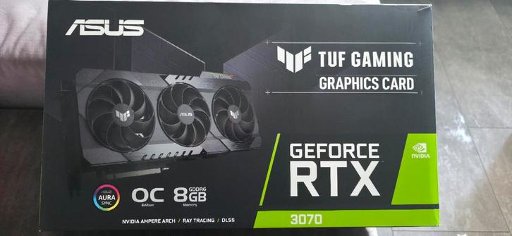ASUS TUF Gaming RTX 3070 8GB, Computers en Software, Videokaarten, Gebruikt, Nvidia, PCI-Express 4.0, GDDR6, HDMI, DisplayPort