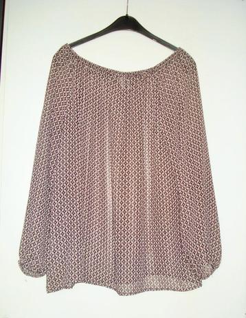 ZGAN - Trend One tuniek - top - mt XL - beige rood zwart beschikbaar voor biedingen
