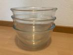 3 glazen kommen, Huis en Inrichting, Keuken | Servies, Ophalen of Verzenden, Kom(men), Overige stijlen, Glas
