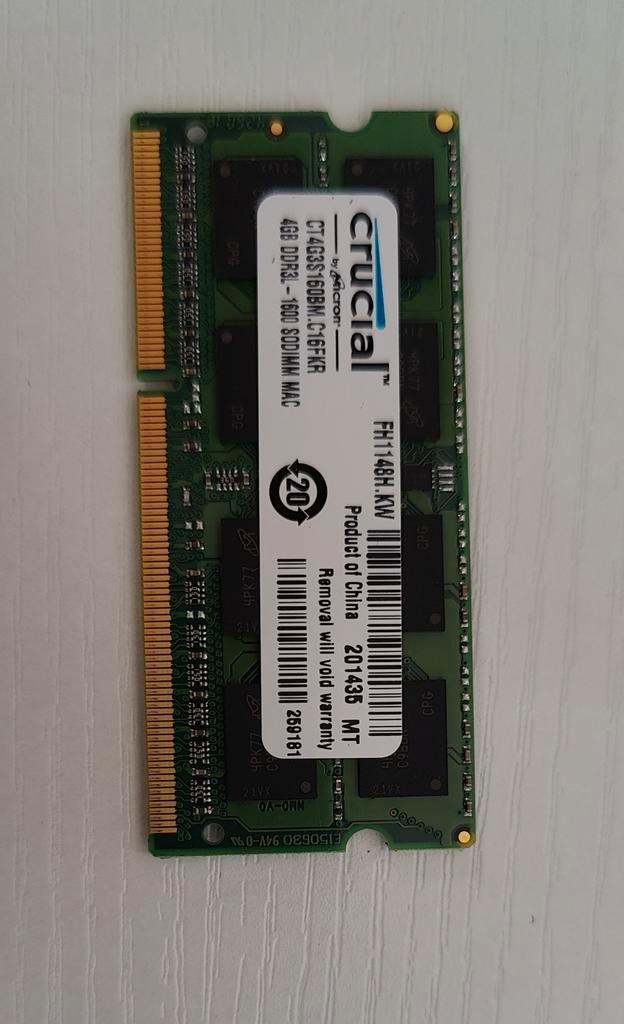 2x 4GB DDR3 RAM Apple Macbook iMac laptop, Computers en Software, RAM geheugen, Zo goed als nieuw, Laptop, 8 GB, DDR3, Ophalen of Verzenden