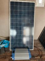 8x zonnepaneel met omvormer en bevest., Doe-het-zelf en Verbouw, Zonnepanelen en Toebehoren, Ophalen of Verzenden, Zo goed als nieuw