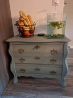 Groen Grijs Buikkastje, Ophalen, Minder dan 50 cm, Gebruikt, Vintage