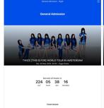 TWICE CONCERT TICKETS 2x, Tickets en Kaartjes, Concerten | Pop, Twee personen, Mei