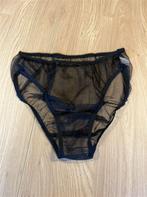 Doorzichtig zwart slipje maat Large, Kleding | Dames, Ondergoed en Lingerie, Ophalen of Verzenden, Zwart, Slip
