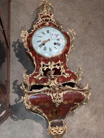 Antieke console klok 100cm hoog  beschikbaar voor biedingen