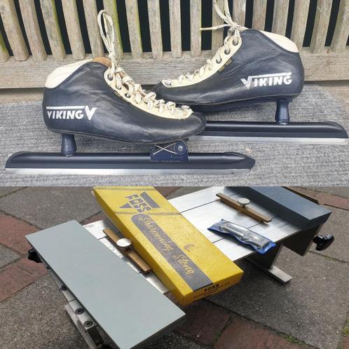 viking klapschaatsen maat 36 en blok en stenen om te slijpen, Sport en Fitness, Schaatsen, Zo goed als nieuw, Noren, Viking, Klapschaats