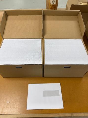 2350 enveloppen beschikbaar voor biedingen