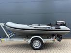 Quilsilver 320 alu rib 15pk mercury en trailer rubberboot, Aluminium, Zo goed als nieuw, Benzine, Minder dan 70 pk