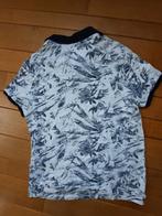 WE polo t- shirt wit blauwe bladeren maat XXL, Kleding | Heren, Polo's, WE, Wit, Overige maten, Ophalen of Verzenden