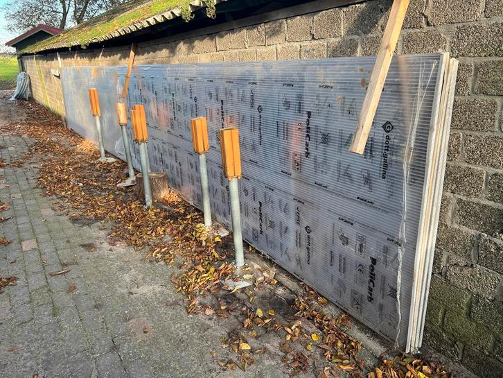 NIEUW Polycarbonaat Kanaalplaat 16mm nieuw - Diverse Maten, Doe-het-zelf en Verbouw, Platen en Panelen, Gebruikt, Overige materialen