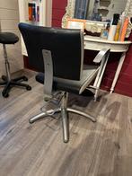 Kappersstoel met Pomp - Zwart/Zilver, Ophalen, Gebruikt