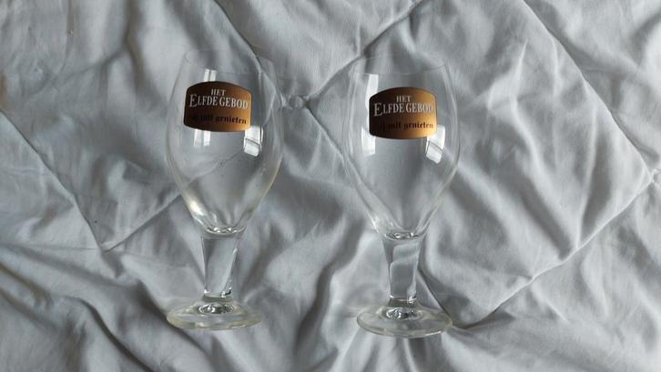 Bierglazen HET ELFDE GEBOD, Verzamelen, Biermerken, Gebruikt, Glas of Glazen, Overige merken, Ophalen
