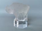 Goebel glas sculptuur bison gemerkt en gedateerd., Verzenden