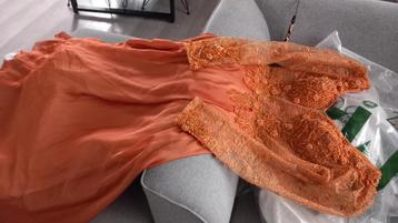 Oranje jurk - Zo goed als nieuw! beschikbaar voor biedingen