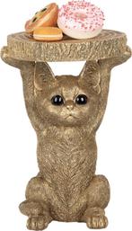 goudkleurige bijzettafel in de vorm van een kat, Ophalen of Verzenden, Nieuw