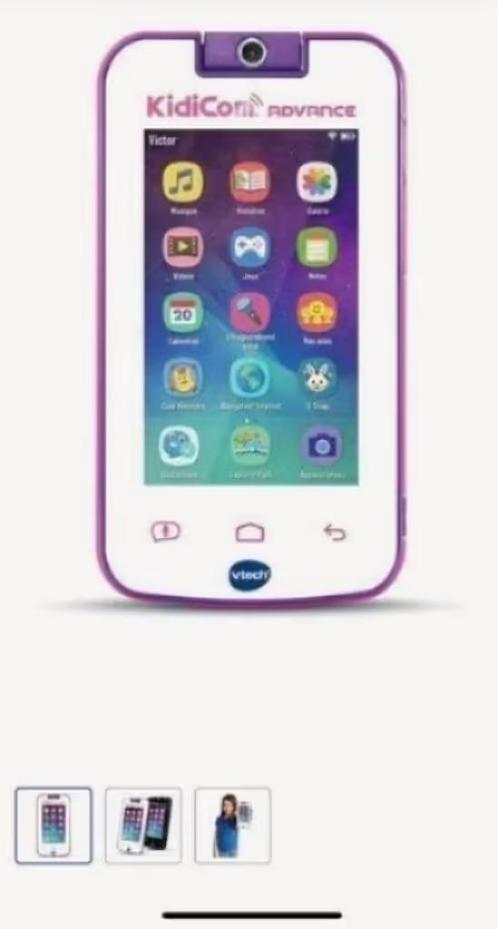 ZGAN! Vtech Kidicom Advance, Frans, roze/wit/paars, €52,99, Computers en Software, Android Tablets, Zo goed als nieuw, 16 GB, Ophalen of Verzenden