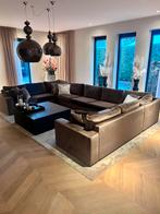 Grote U hoekbank, Gebruikt, Hoekbank, Ophalen of Verzenden, Stof